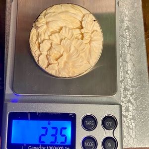 LARGE ANTIQUE FLOWER HAND CRAVED FLORAL BROOCH